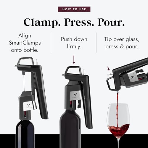 Coravin Timeless Six Plus Wine Preservation System - By-the-Glass Wine Saver - Wine Aerator, 3 Pure Argon Capsules, 6 Screw Caps, Clearing Needle & Carry Case - Piano Black