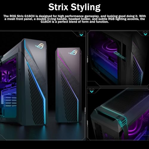 ASUS 2022 ROG Strix GL10 Gaming Desktop, AMD Ryzen 5 3600X 6-Core Processor, NVIDIA GeForce GTX 1660 Ti Graphics, 16GB RAM, 1TB PCIe NVMe SSD, 2 x HDMI, 2 x DisplayPort, WiFi, Windows 11 Home