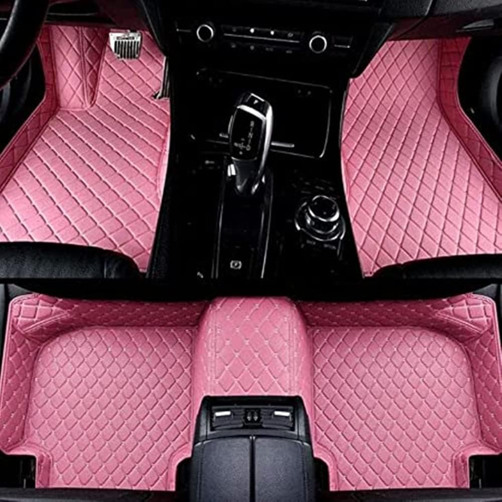 NYMCAR Custom car Floor Mats for BMW 1,2,3,4,5,6,7,8 Series X1,X2,X3,X4,X5,X6,X7,Z4 2000-2022 Car Full Coverage All Weather Pads Protection Non-Slip Leather Floor Liners (Black Blue)
