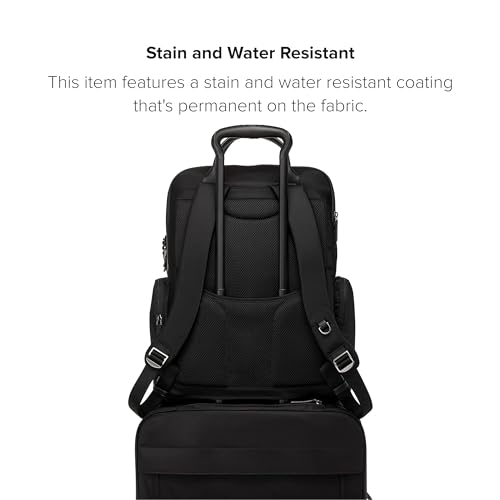 TUMI - Voyageur Atlanta Backpack - Travel Backpack for Women - For Business, Commute - Holds Up to 17" Laptop - Black & Gold Hardware