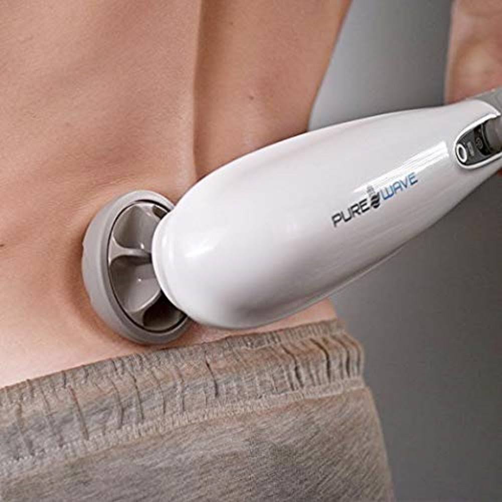 Pure-Wave CM5 Extreme Power Neck, Back u0026 Foot Percussion Massager Handheld (White)