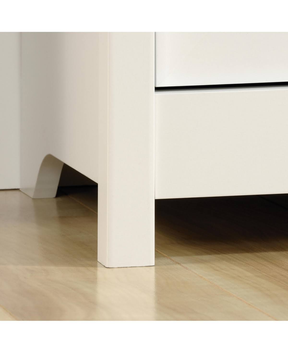 Sauder Cottage Road Library with Doors Soft White
