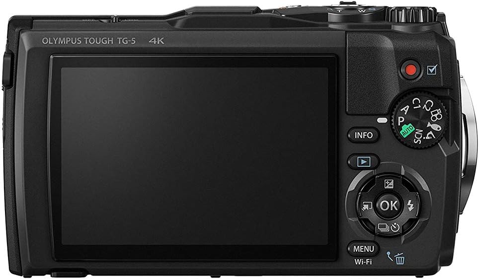 OM SYSTEM OLYMPUS TG-5 Waterproof Camera with 3-Inch LCD, Black