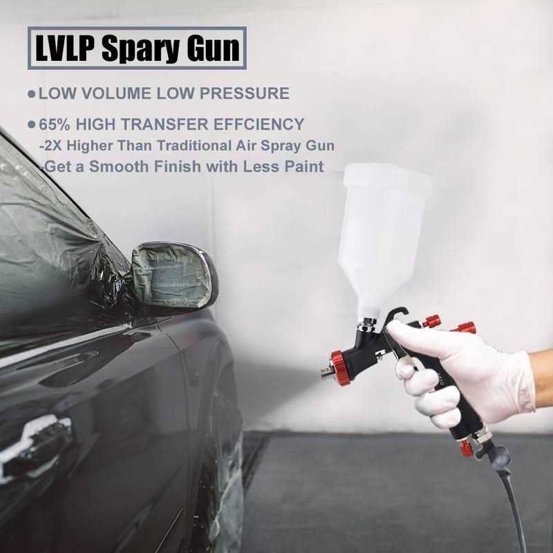 AEROPRO TOOLS INC AEROPRO TOOLS R500 LVLP Air Spray Gun with 1.3/1.5/1.7mm Nozzles &amp; Air Regulator - Shop Hardware Tools Online Store