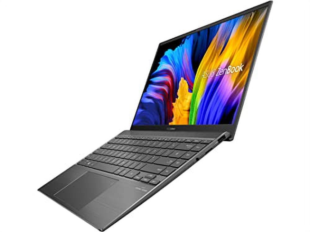 Asus 2022 Zenbook 14'' FHD Laptop, AMD 5th Gen Ryzen 5-5500U, 8GB RAM, 1TB PCIe SSD, Backlit Keyboard, NVIDIA GeForce MX450, HD Webcam, Windows 11 Home, Light Gray, 32GB Snow Bell USB Card