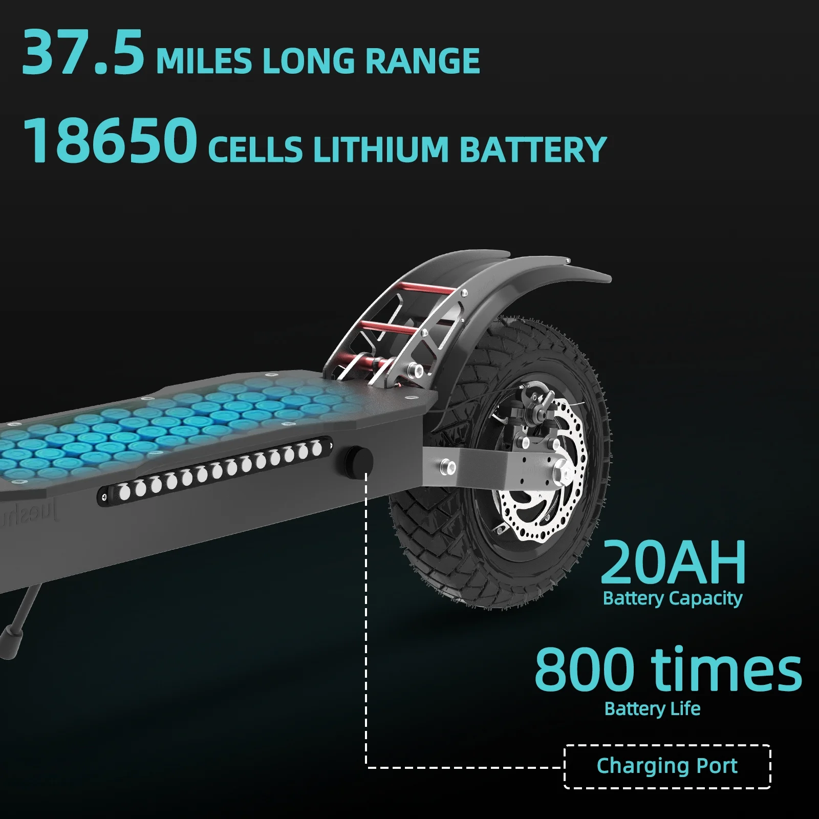 Electric Scooter for Adults , 2600W, 45 MPH, 40 Miles, Disc Brake ，E Scooter