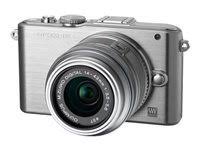 Olympus PEN E-PL3 - Digital camera - mirrorless - 12.3 MP - Four Thirds - 3x optical zoom M.Zuiko Digital 14-42mm II lens - silv