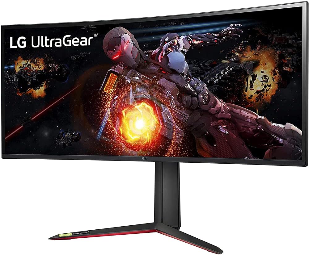 LG 34GP950G-B 34 inch Ultragear QHD 3440 x 1440 Nano IPS Curved Gaming Monitor (Renewed) Bundle with 1 YR CPS Enhanced Protection Pack