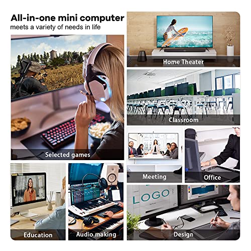 Beelink Mini PC SER5 with AMD Ryzen 5 5500U Mini Computer(6C/12T, up to 4.0GHz), 32GB DDR4 500GB NVMe SSD, Desktop PC 4K HD Dual Display HDMI/DP1.4/WiFi 6/Bluetooth 5.2/2.5Gbps Ethernet