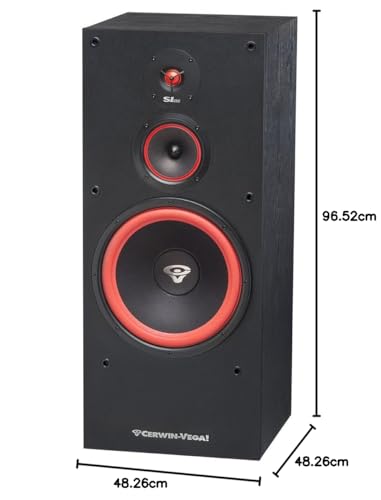 Cerwin Vega SL-15 15" 3-Way Floor Speaker - 15" woofer, 5 1/4" Mid Driver, 1" Soft Dome Tweeter. Bigger cabinet delivers bigger bass.3-Way Floor Tower Speaker