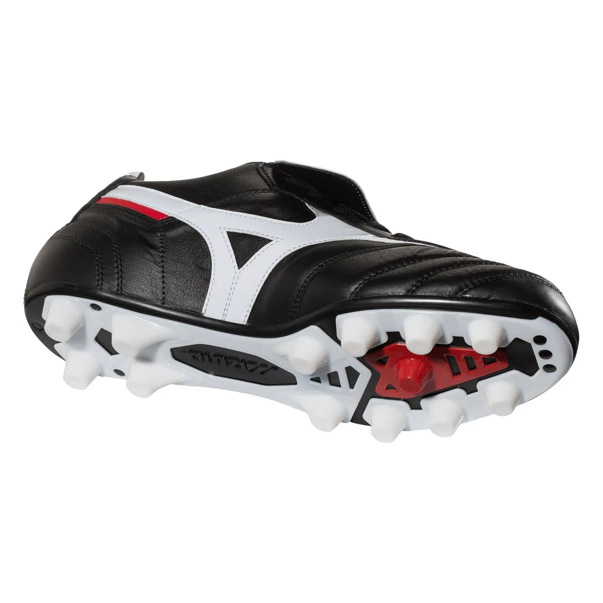 Mizuno Morelia II MIJ Molded Soccer Cleat Black/White/Red - 10.5