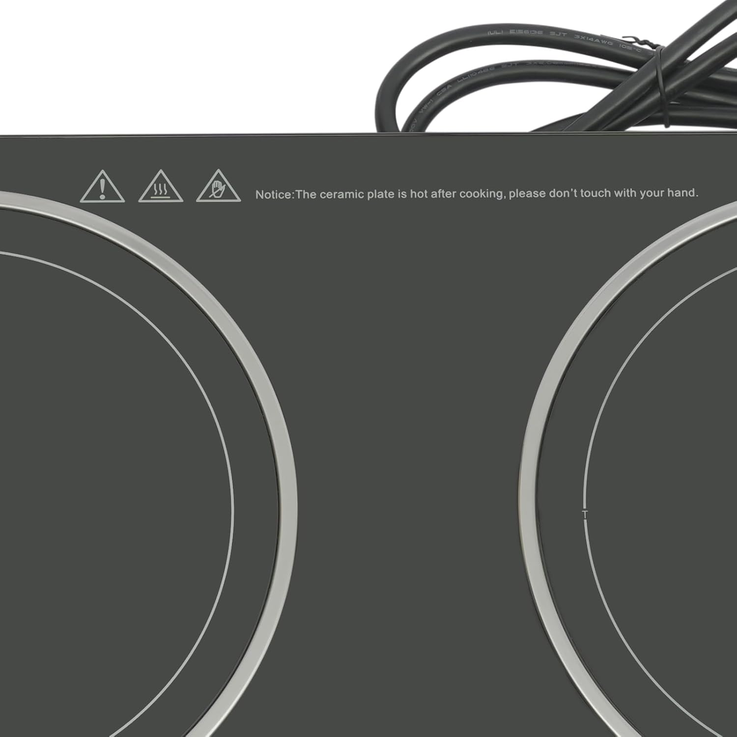 Dual Induction Cooktop, 2400W Portable Digital Electric Countertop Dual Stove Burner Stove Hot Plate, Touch Sensor Controlled Stove Dual Hot Plate 8-speed Firepower 110V