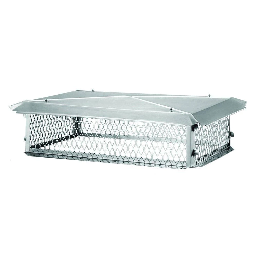 BigTop 14x22 x 26x22 Stainless Steel Multi-Flue Chimney Cap - 8x22 Height