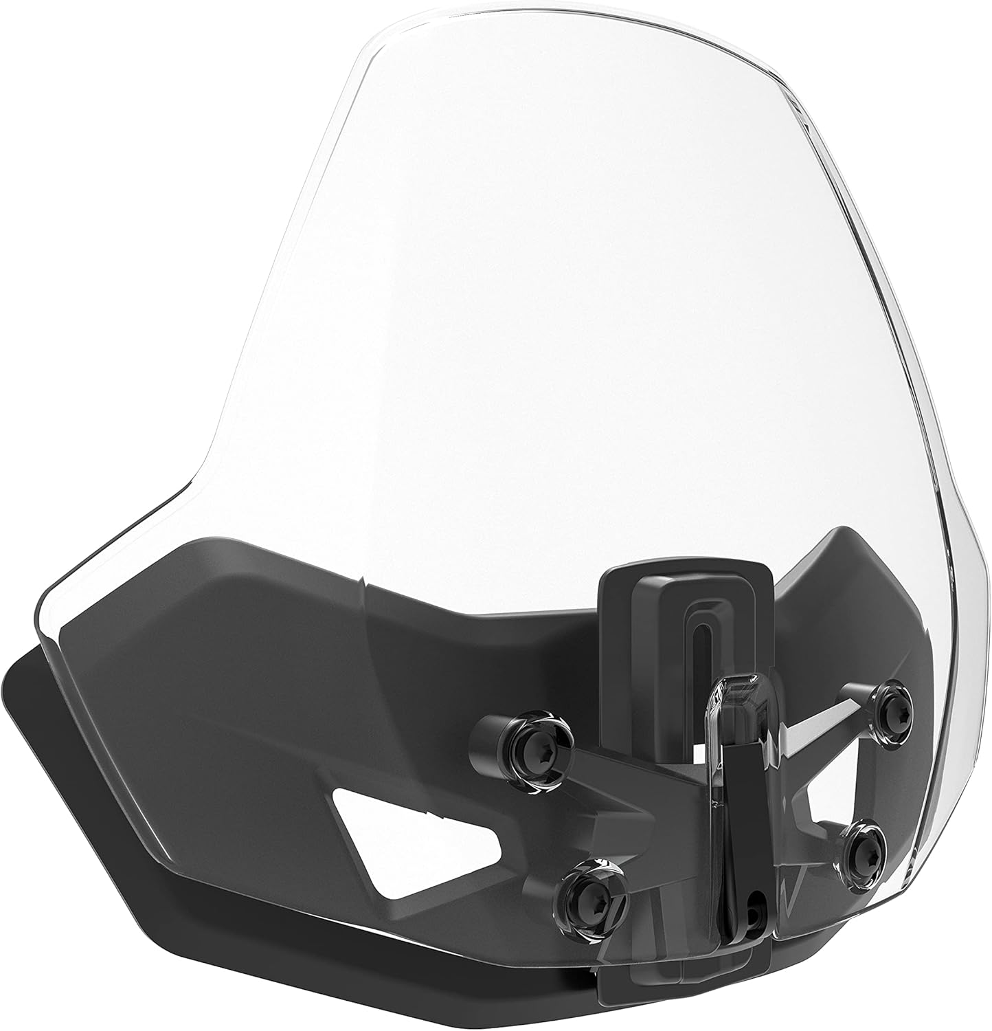SAUTVS Front Windshield for Can-Am Ryker, Adjustable Front Translucent Clear Hard Coated Wind shield for Can Am Ryker All Models Accessories (1PCS, Replace #219401032)