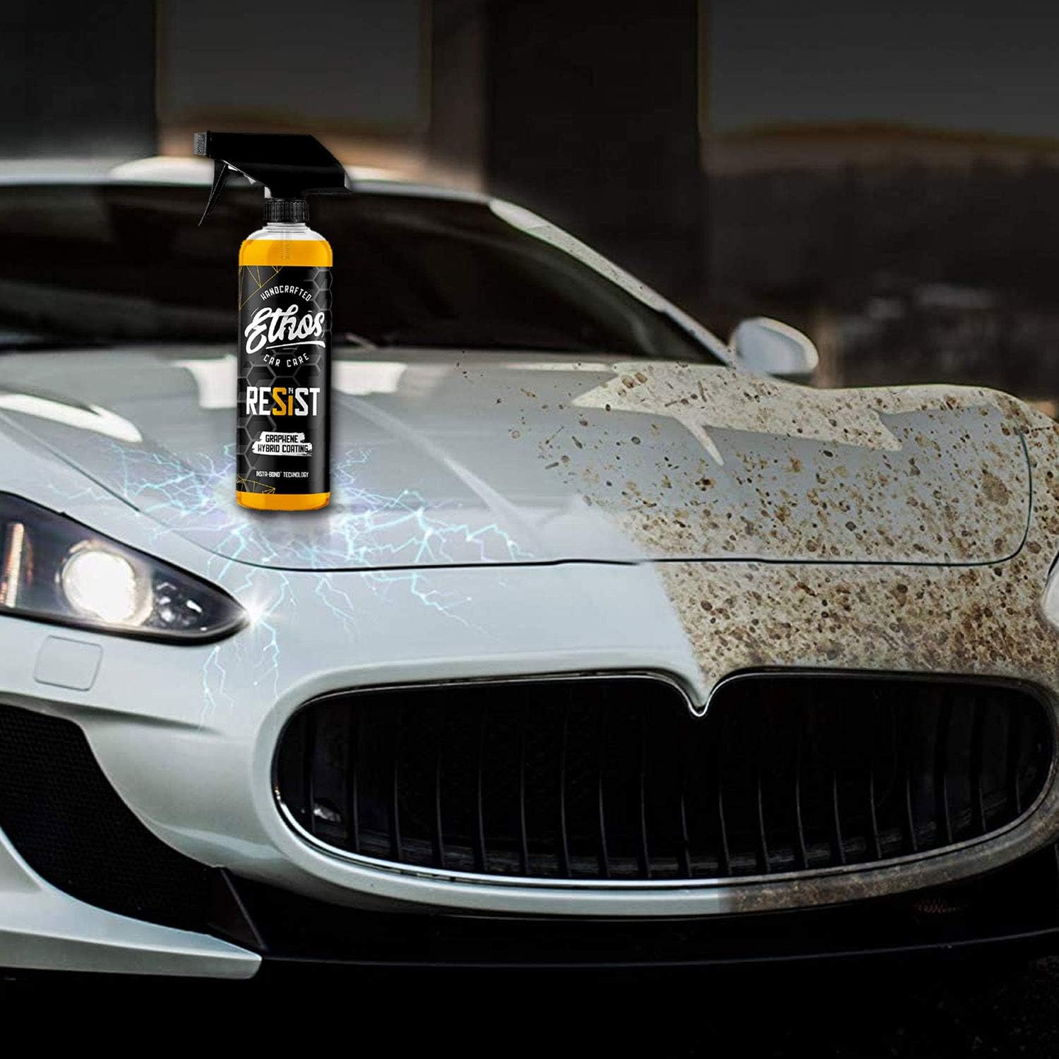 Ethos Resist - UV Ceramic Coating for Cars - Reduces Water Spotting - Enhances Coatings - Graphene Ceramic Coating Protection for Car, Boat, RV, Truck