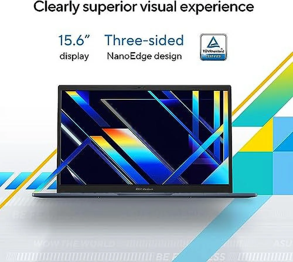 ASUS Vivobook 15 Laptop, 15.6" FHD Display, Intel Core i3-1215U Processor, 16GB RAM, 1TB SSD, Intel UHD Graphics, Student & Business, Thin and Light, Wi-Fi, Windows 11 Home in S Mode, Quiet Blue