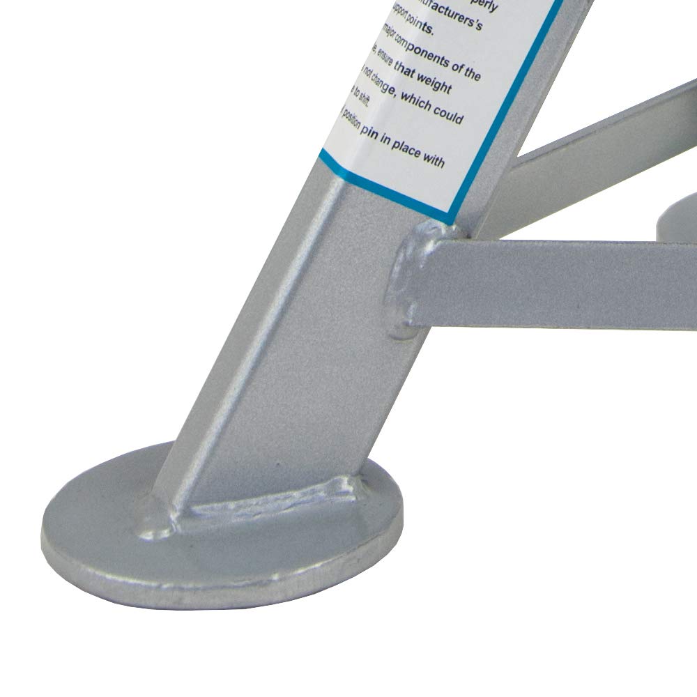 ESCO 10498 Jack Stand, 3 Ton Capacity, Silver