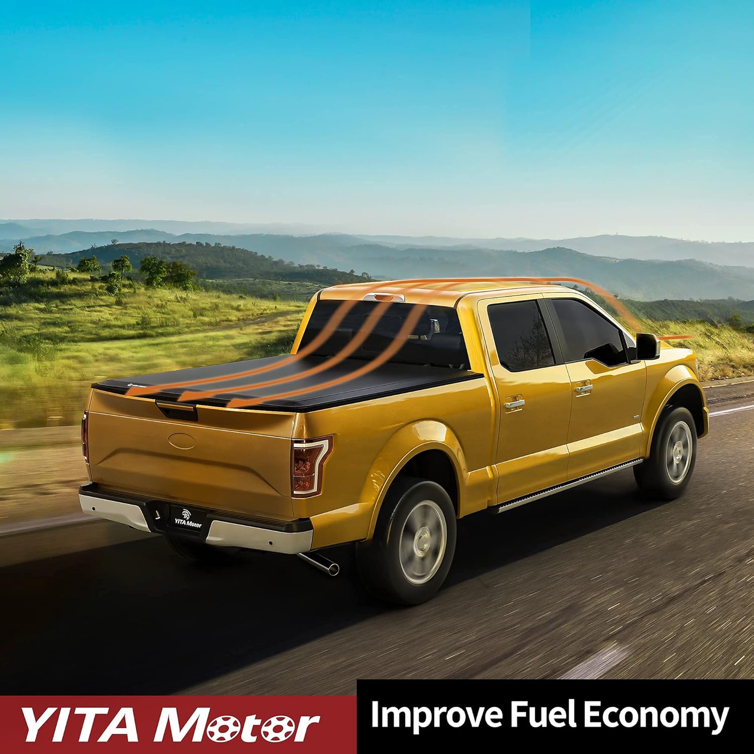 YITAMOTOR Soft Tri Fold Truck Bed Tonneau Cover Compatible with 2007-2013 Chevy Silverado/GMC Sierra 1500, Fleetside 5.8 ft Bed