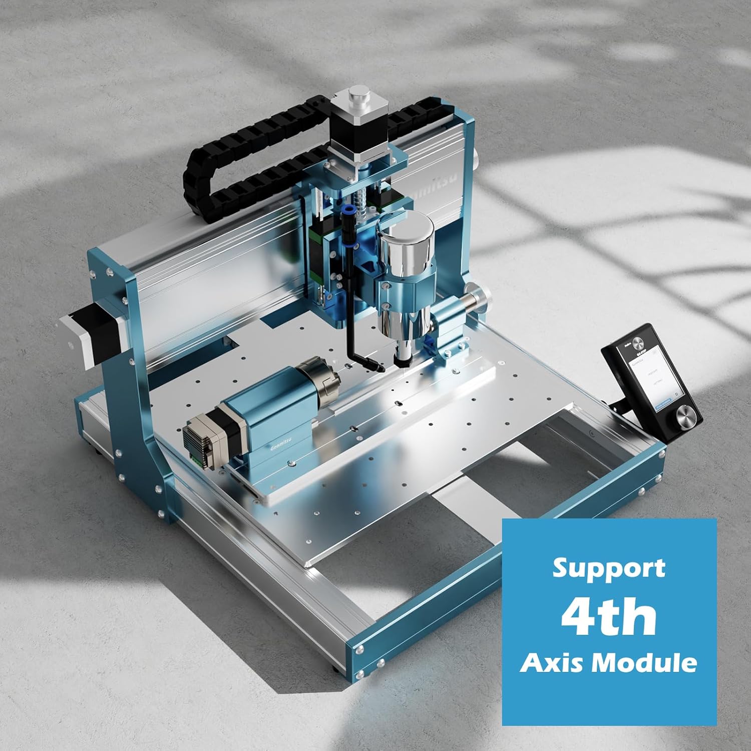 Genmitsu 3030-PROVer MAX CNC Router Machine + 710W CNC Spindle Motor with 65mm Diameter