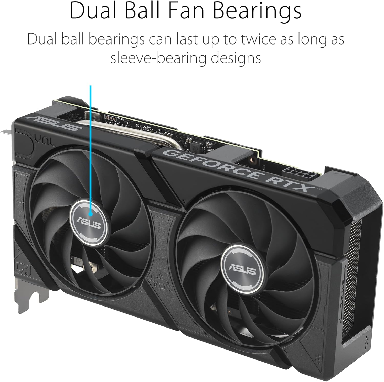 Asus Dual GeForce RTX™ 4060 Ti EVO OC Edition 16GB GDDR6 (PCIe 4.0, 16GB GDDR6, DLSS 3, HDMI 2.1a, DisplayPort 1.4a, 2.5-Slot Design, Axial-tech Fan Design, 0dB Technology, and More)