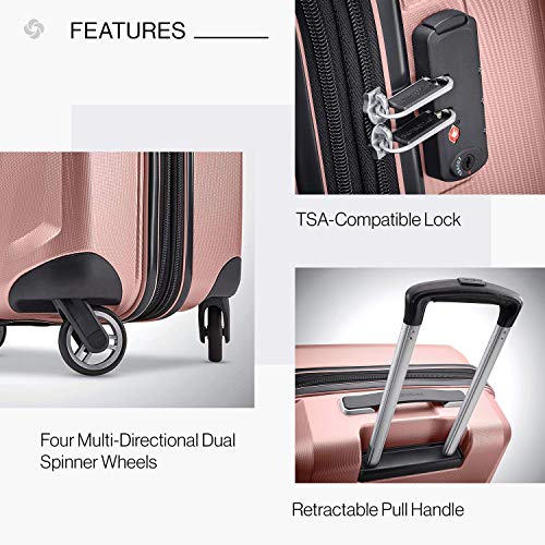 Samsonite Winfield 3 DLX Hardside Expandable Luggage with Spinners, Silver, Carry-On 20-Inch