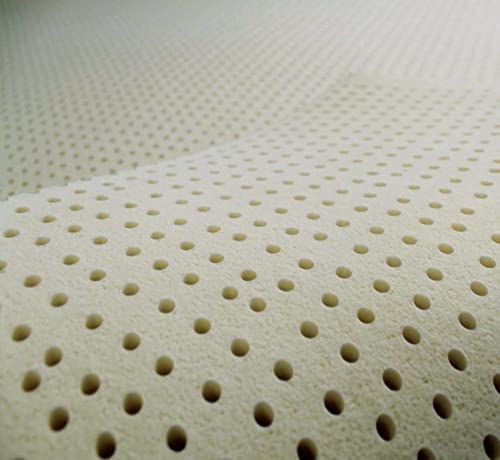 7 Zone Green Natural Organic Latex Mattress Topper King Size - 3 inch - Soft Plush Pillow Top - GOLS Certified Latex Foam Bed Pad for Side Sleepers Zonal Support Durable and Breathable