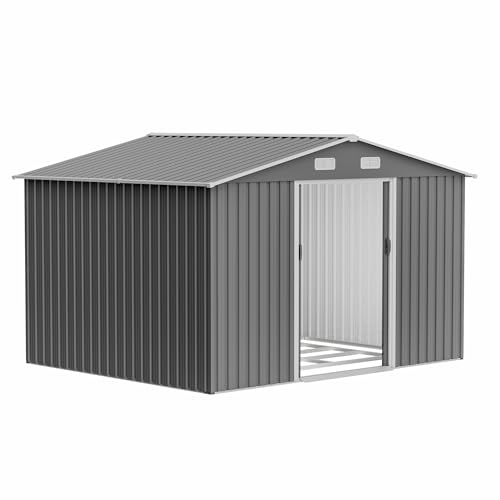 6x4 Ft Outdoor Storage Shed, Heavy-Duty All-Weather Tool Shed with Lockable Doors, Durable Resin Construction for, Patio & Backyard Organization Black