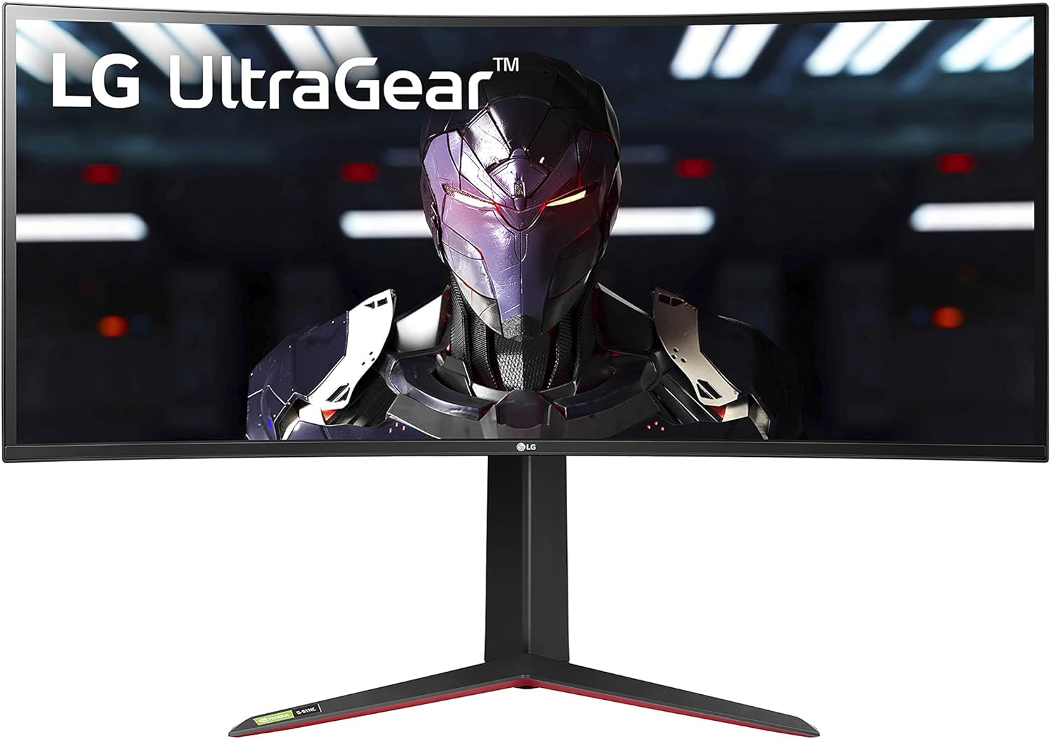 LG 34GP83A-B 34 Inch 21: 9 UltraGear Curved QHD (3440 x 1440) 1ms Nano IPS Gaming Monitor with 160Hz and G-SYNC Compatibility - Black (34GP83A-B)
