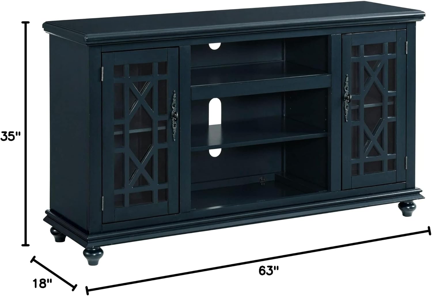 Martin Svensson Home Elegant Catalina Blue 2 Door 63" TV Stand