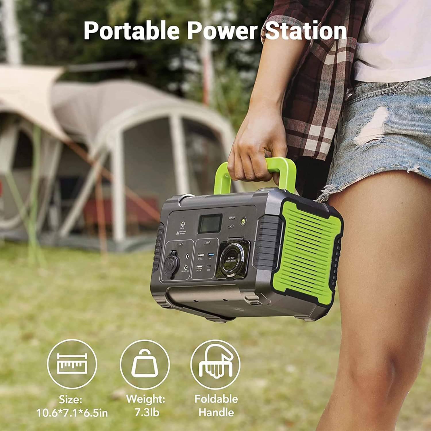 PAXCESS 300W Portable Power Station, 78000mAh Solar Generator Backup Lithium Battery Pack, 110V Pure Sine Wave AC Outlet, QC 3.0 USB-C PD Input/Output ?for Home Emergency Outdoor RV/Van Camping Power
