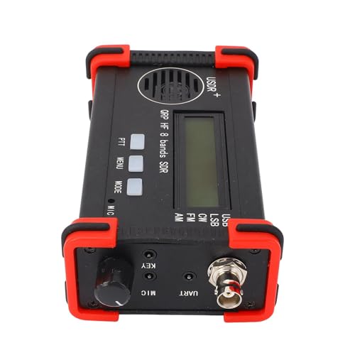 8 Band Short Transceiver, Portable USDX USDR HF QRP SDR Receiver SSB CW QRP Wireless Transceiver 100‑240V (US Plug)