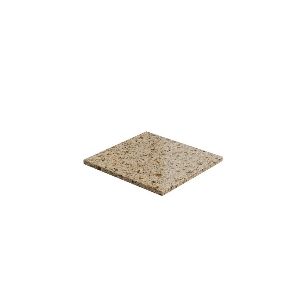 NewAge Products 24 in. Solid Surface Granite Kitchen Countertop in Gold Sand, Gold Sand Granite