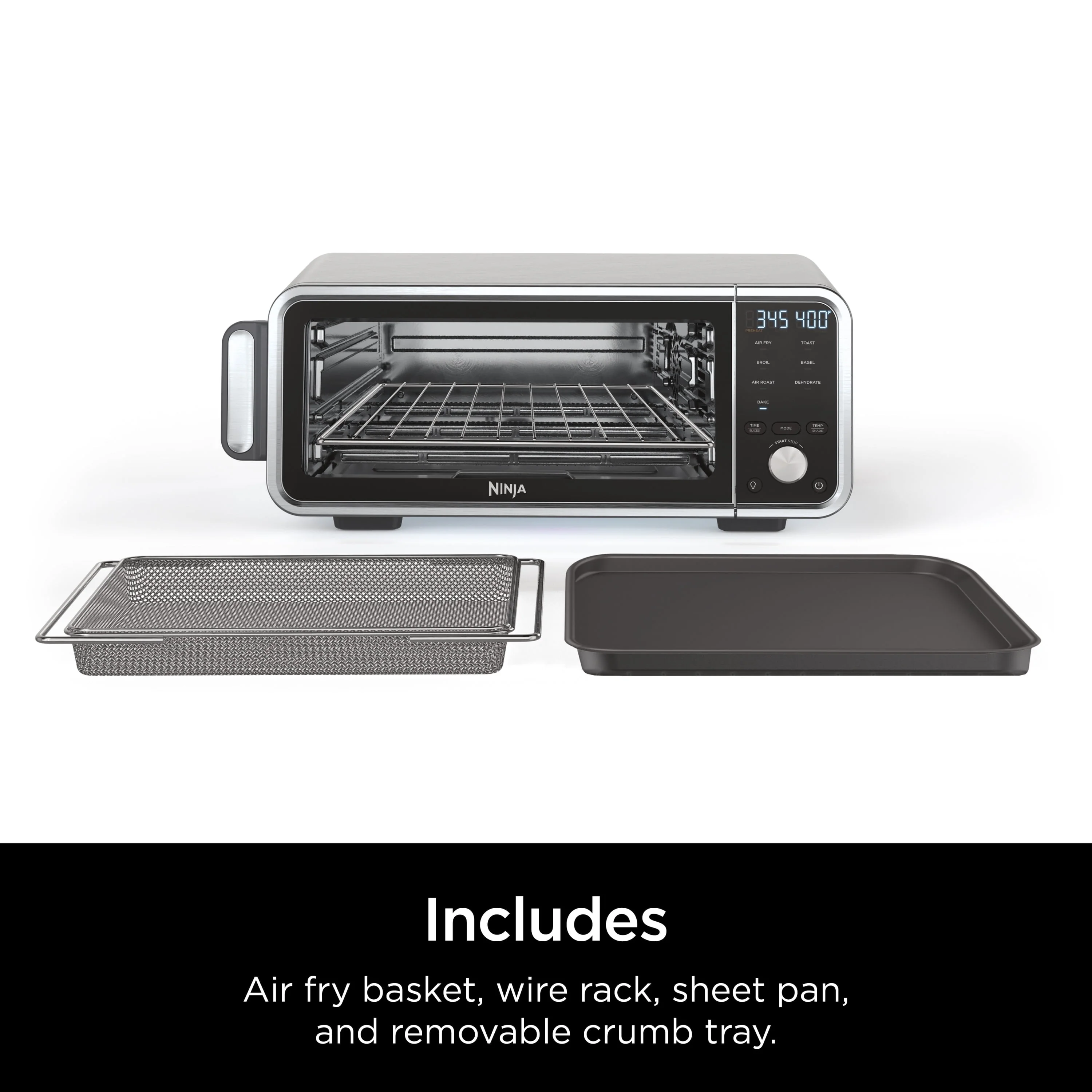 Ninja Foodi 6-in-1 Digital Air Fry, Large Toaster Oven, Flip-Away, SP080