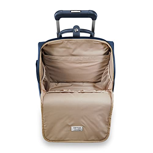 Briggs & Riley Rhapsody Softside Underseat Carry On Cabin Spinner, Black, Wide 16-Inch