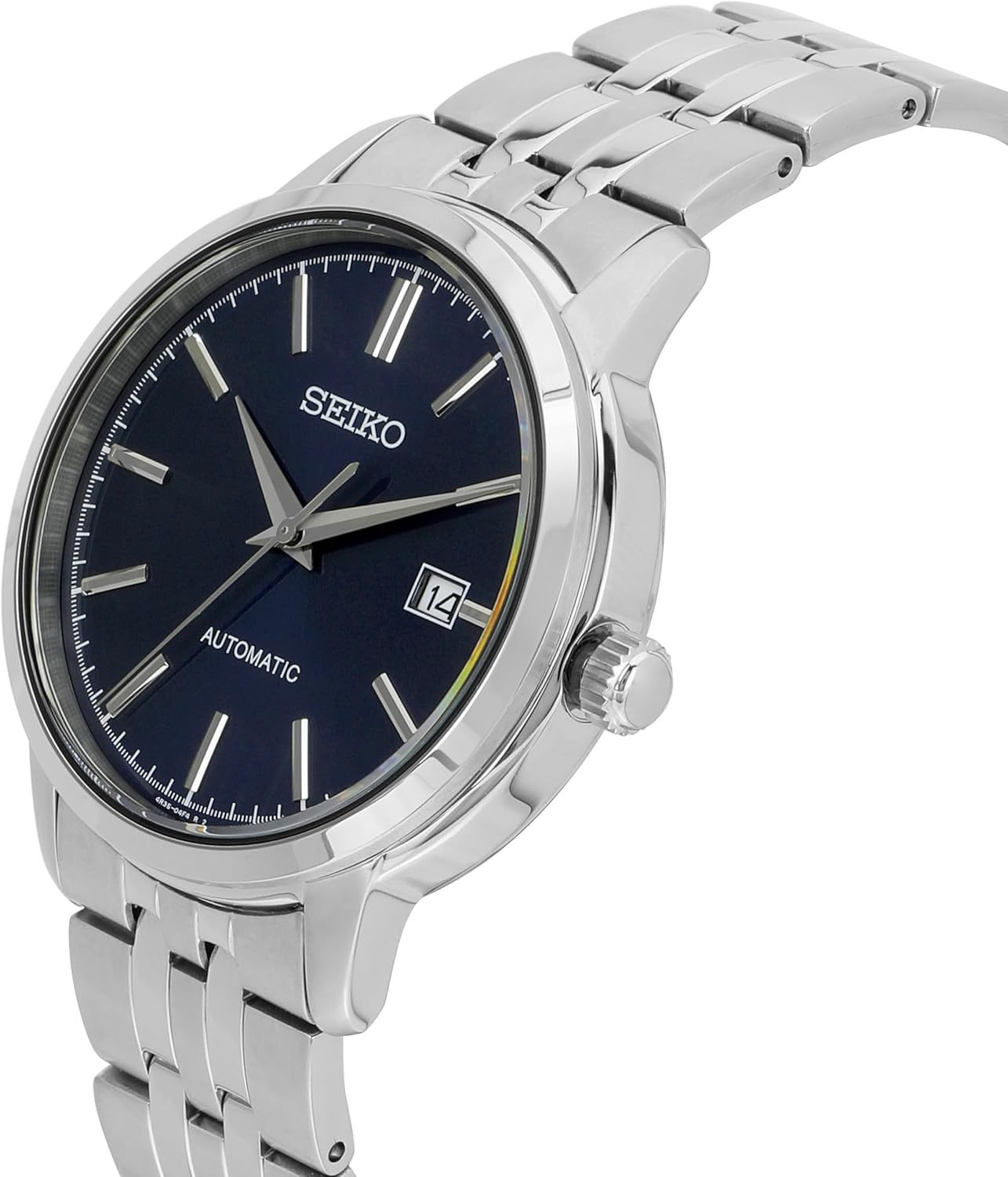 Seiko Men Analog Automatic Watch with Stainless Steel Strap SRPH87K1, Blue, Bracelet