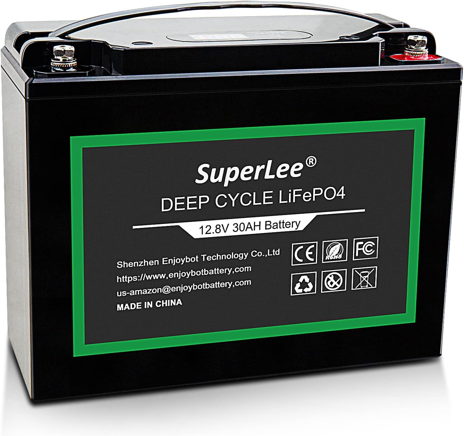 12.8V 100AH LiFePO4 Battery with LCD Display, 5000+ Cycle Lithium Iron Phosphate RV Battery with BMS, Multi-Purposes Lithium Battery, Great Solutions for Home Energy Storage Off-Grid and Backup Power