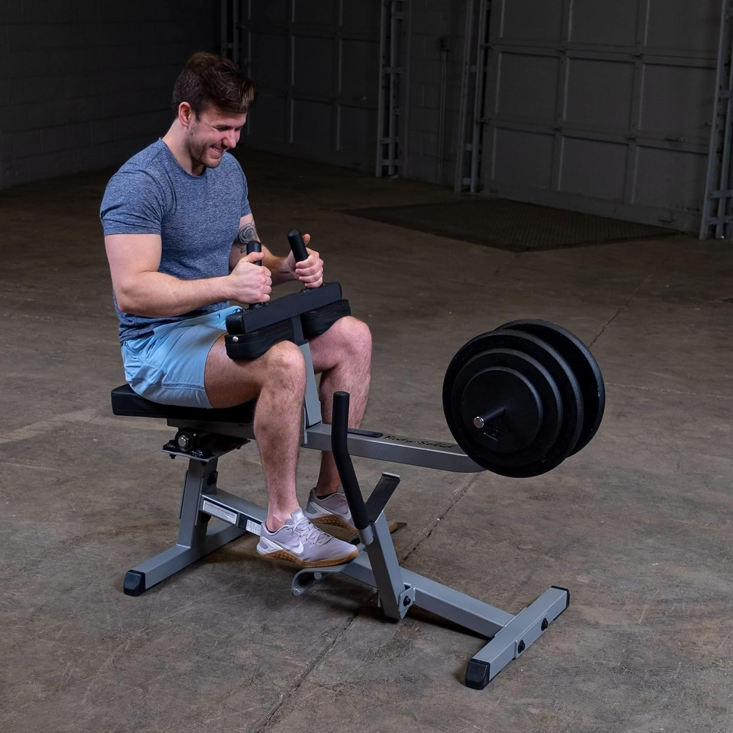 Body-Solid (GSCR349) Seated Calf Raise Exercise Machine for Strength Training, Home Gym Equipment