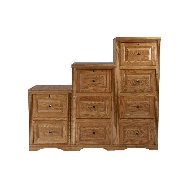 Eagle Furniture 93002NGMD Oak Ridge 2-Drawer File Cabinet Medium Oak