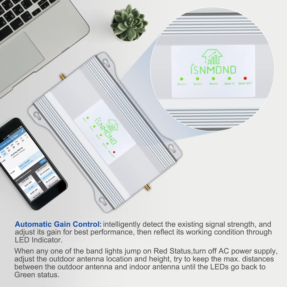 Verizon Home Cell Phone Booster AT&T Signal Booster for Cell Phone Boosts 4G LTE & 5G up to 6,000 sq ft for All U.S. Carriers, Cell Phone Booster Verizon Signal Booster ATT Cell Booster for Home