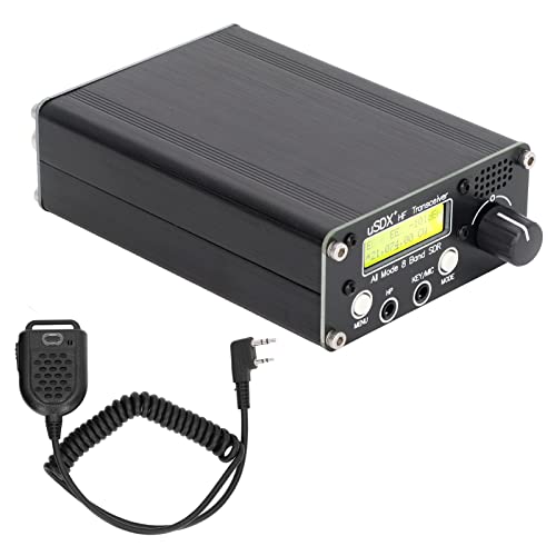 8 Band Radio Transceiver LCD SDR Full Mode HF SSB QRP Transceiver Shortwave QRP SSB CW with BNC Antenna Connector Support USB LSB CW AM FM (no power)