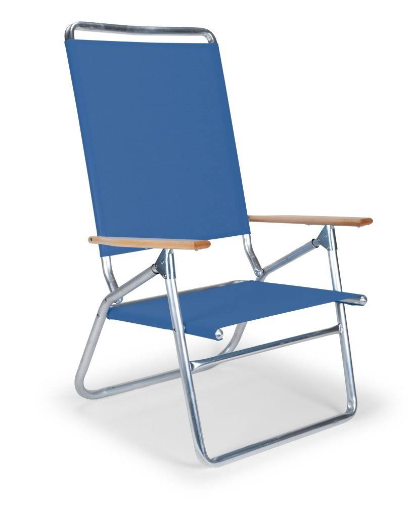 Telescope Casual Light &n Easy High Boy Folding Beach Arm Chair with Cobalt Fabric