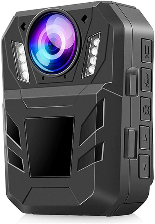 CAMMHD DSJ-C11 Body Worn Camera 1296P HD Night Vision Recorder, 32GB Memory Body Camera with Audio and Video,4000mAh Battery,170°Wide Angle,Detaction Motion Police Body Cam Civilain Body Camera