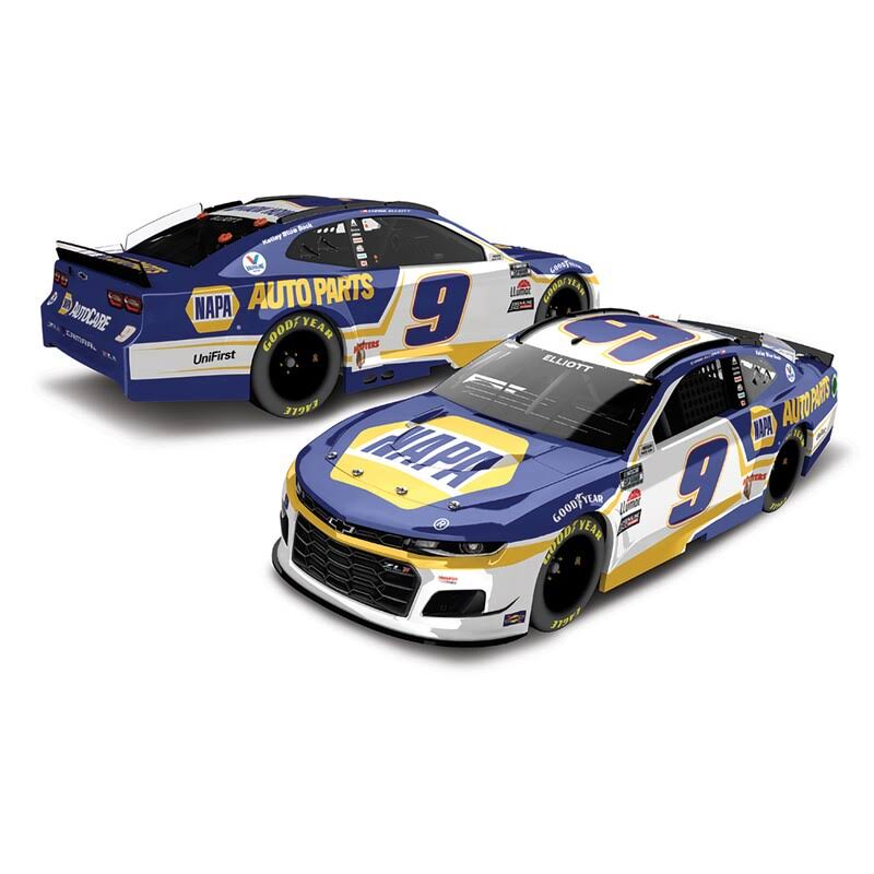 Action Racing Chase Elliott 2021 #9 Napa 1:24 Regular Paint Die-Cast Chevrolet Camaro