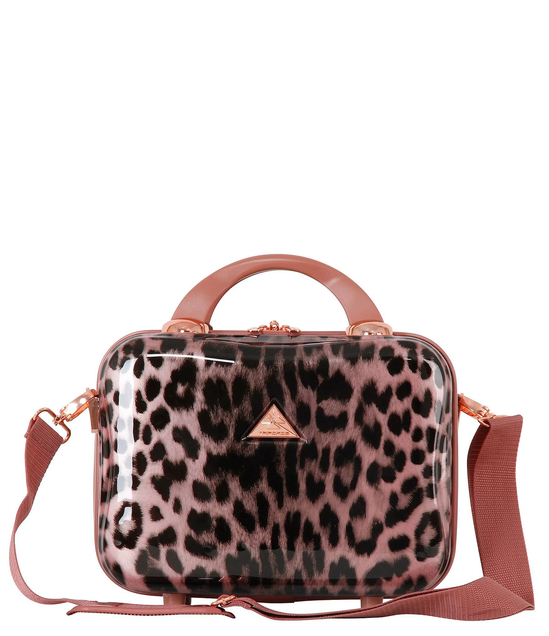 Triforce Cape Town Cheetah Print Beauty Case - Rose Gold Cheetah Print