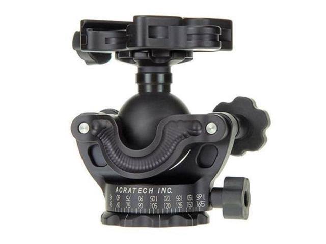 Acratech GPS Ballhead with Gimbal Feature, Panoramic Head, with All Rubber Knobs, Quick Release / Detent Pin and Level, Supports