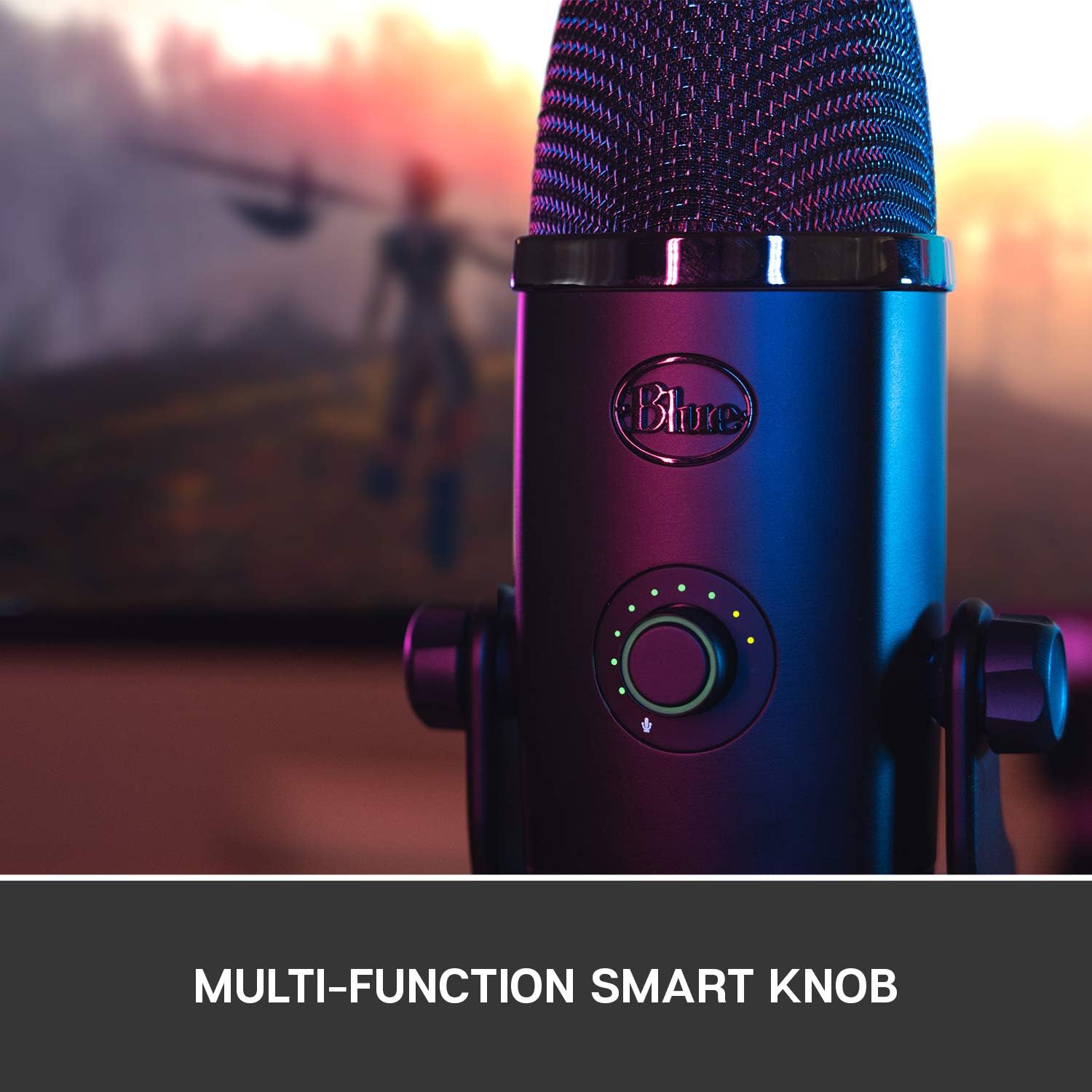 Blue Yeti X Professional Condenser USB Microphone with High-Res Metering, LED Lighting & Blue VO!CE effects for Gaming, Streaming & Podcasting on PC & Mac