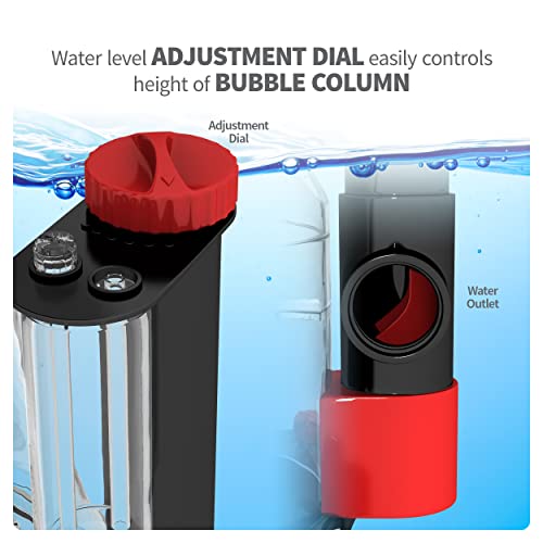 AQUATICLIFE Variable Speed Macro Aqua DC Cone Skimmer for Saltwater Aquariums, Sump Placement