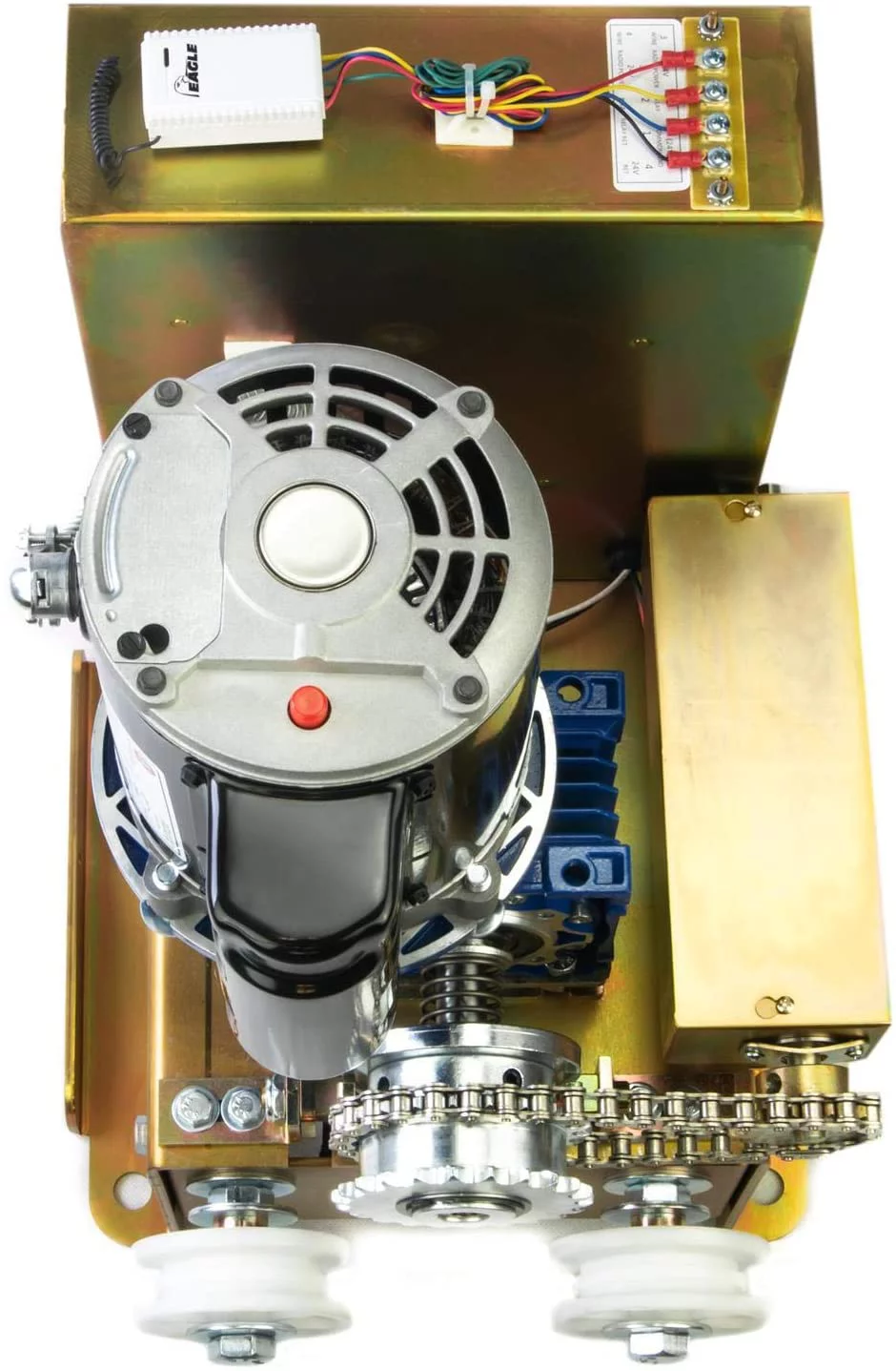 Eagle-1000 FR 1/2 HP Slide Gate Operator Motor with 2 Remotes, 1 Receiver, and Photo Eye Monitor