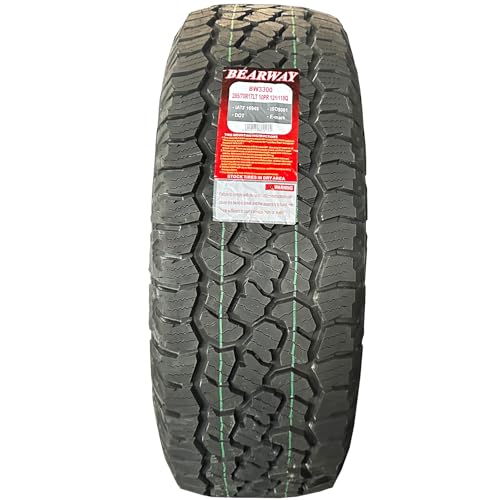 All-Terrain Mud Radial Tire BW LT265/70R17/10PR A/S Max Load 121/118Q Load Range E for Light Truck/Pickup/SUV (265/70R17/10PRBW*4)