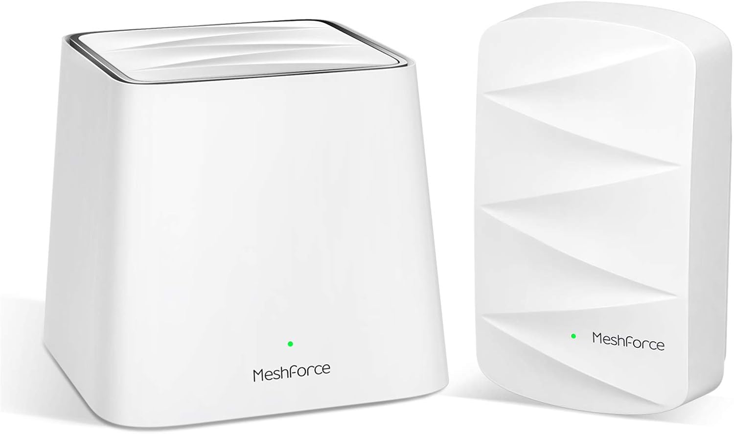 Meshforce M3 Mesh WiFi System, 3,000 sq.ft Whole Home Coverage, Mesh Router for Wireless Internet, WiFi Router Replacement, Parental Control, Plug-in Design (1 WiFi Point & 1 Dot)